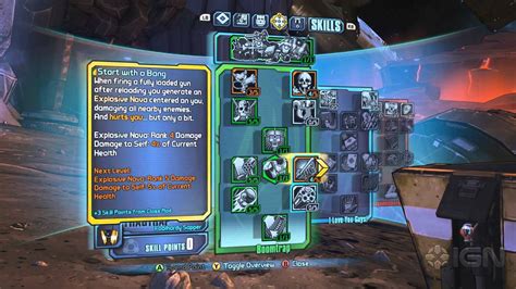Skill Calculator for Borderlands: The Pre.
